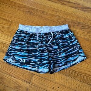 under armour purple blue patterned shorts!